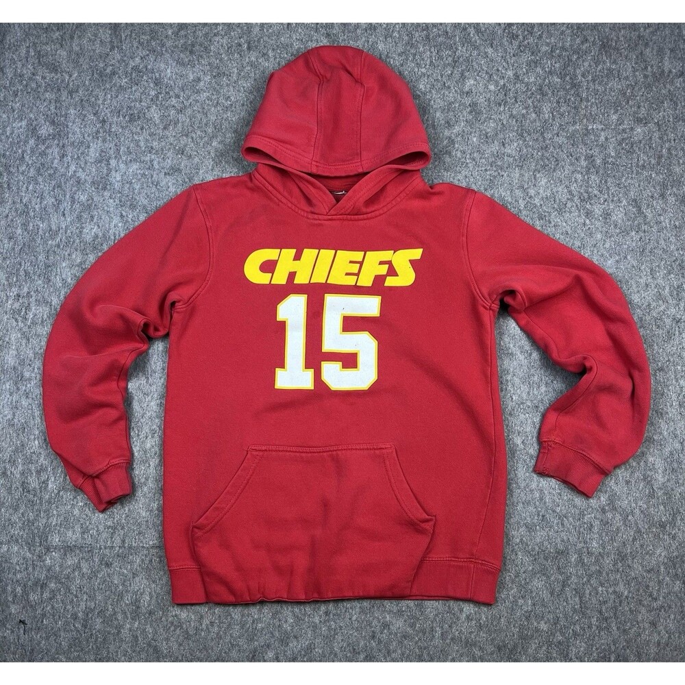 Kansas City Chiefs Boys Hoodie Sweatshirt Patrick Mahomes Red Youth Size XL